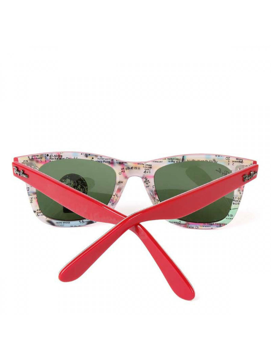 Wayfarer Rare Print Subway - RB-2140F - Red / Green