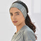 Headband Reflective Two Stripes S3 - Grey / White