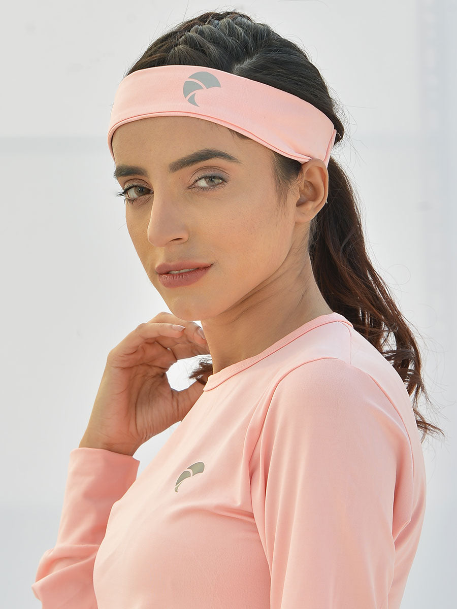 Headband Reflective Logo S5 - Light Pink