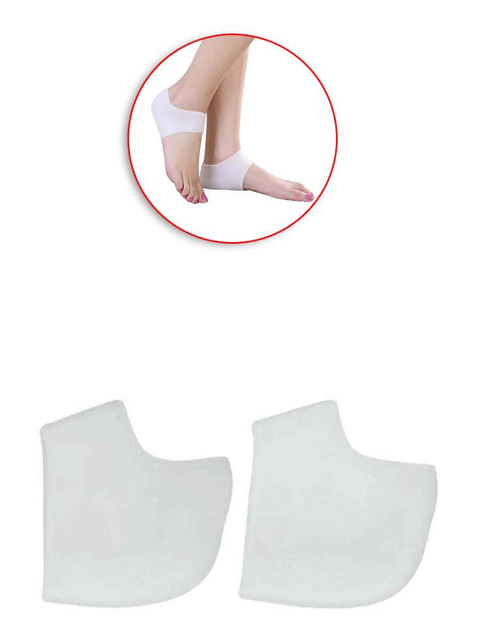 Silicone Heel & Ankle Protection Pair - White