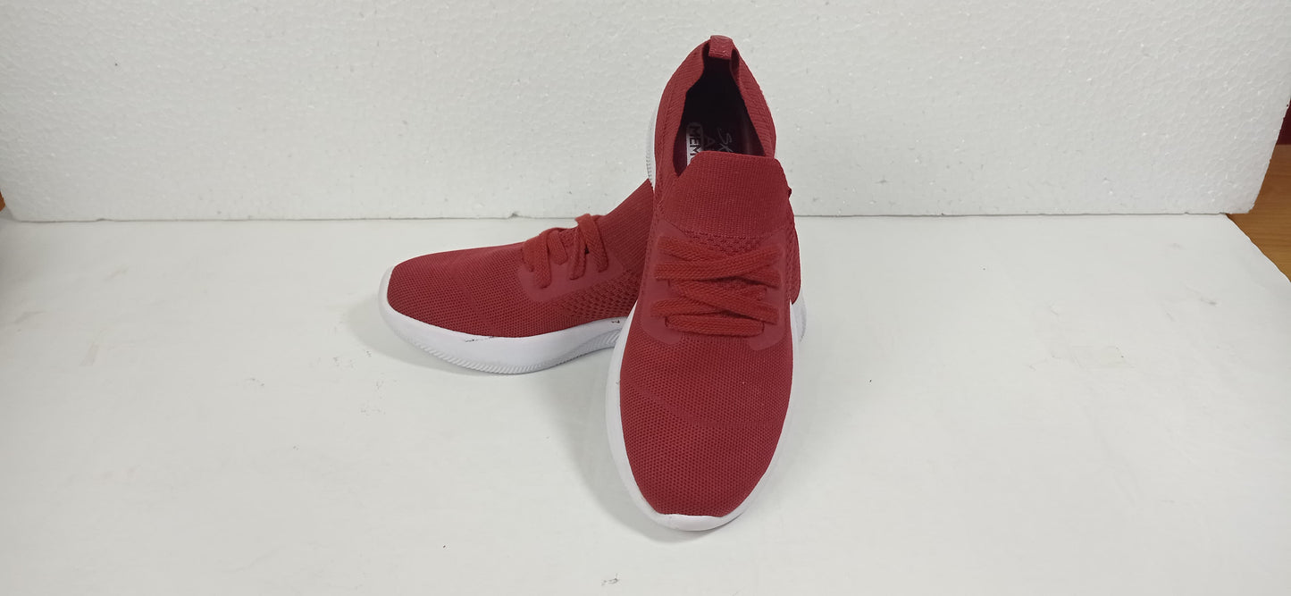 Sketchers- Maroon / White