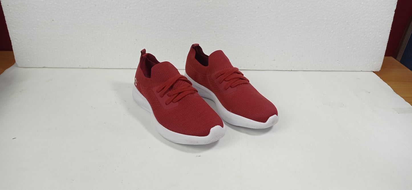 Sketchers- Maroon / White