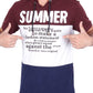 Summer Hoody T-Shirt - Maroon / White