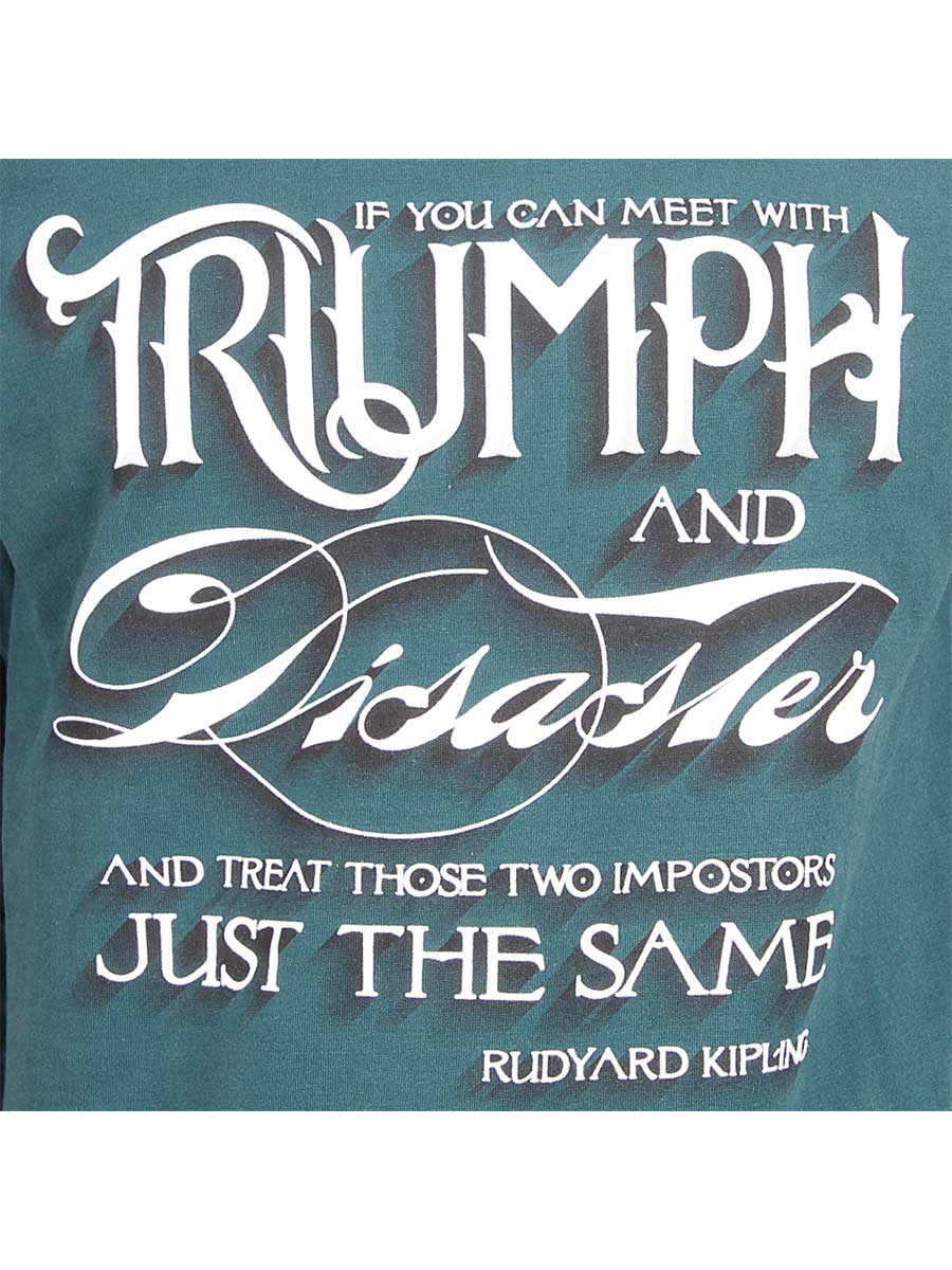 Triumph & Disaster Full Sleeves T-Shirt - Bottle Green