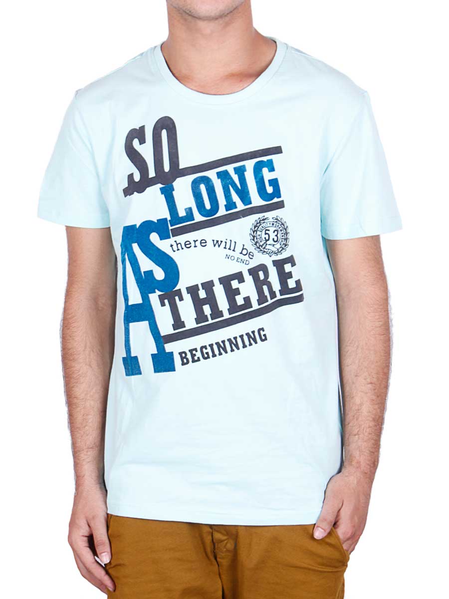 So Long As There Beginning T-Shirt - Sky Blue