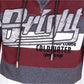 Stripes Hoody T-Shirt - Maroon / White