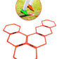 Hexagonal Rings - 6 Rings Pack - Red