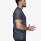 Gravity - Half Sleeves - T-Shirt - 033 - Dark Heather Grey / Black