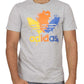 Trefoil Logo Spots Embossed T-Shirt - 8701 - Grey