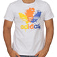 Trefoil Logo Spots Embossed T-Shirt - 8701 - White