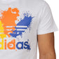 Trefoil Logo Spots Embossed T-Shirt - 8701 - White