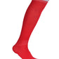 Solid Plain Soccer Socks - CDP - 501 - Red / White