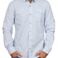 Sky Blue Pin Lined Casual Shirt