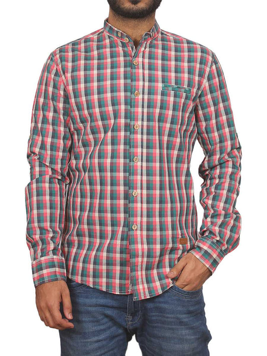 Pink and Blue Checks Casual Shirt