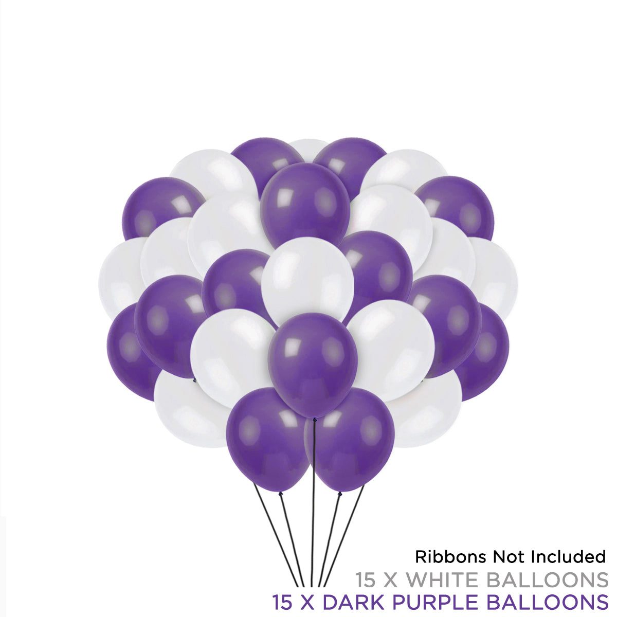 Solid Latex Balloons 30 Pcs