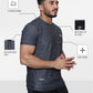 Gravity - Half Sleeves - T-Shirt - 033 - Dark Heather Grey / Black