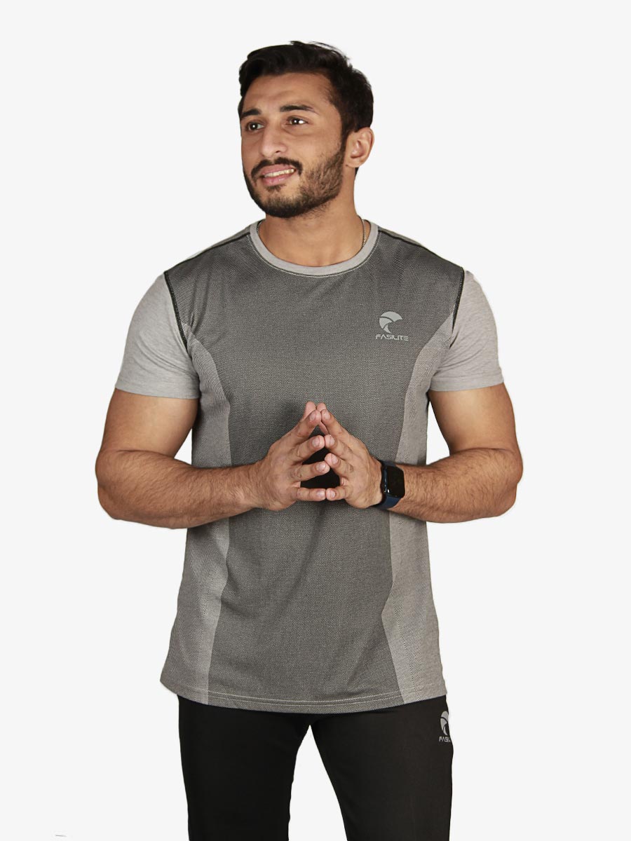 Hybron - T-Shirt - 3019 - Grey / Black