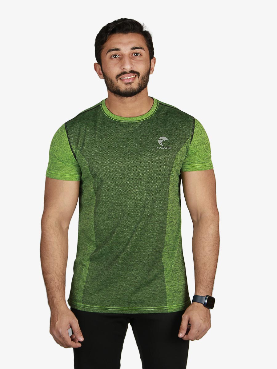 Hybron - T-Shirt - 3019 - Green / Black