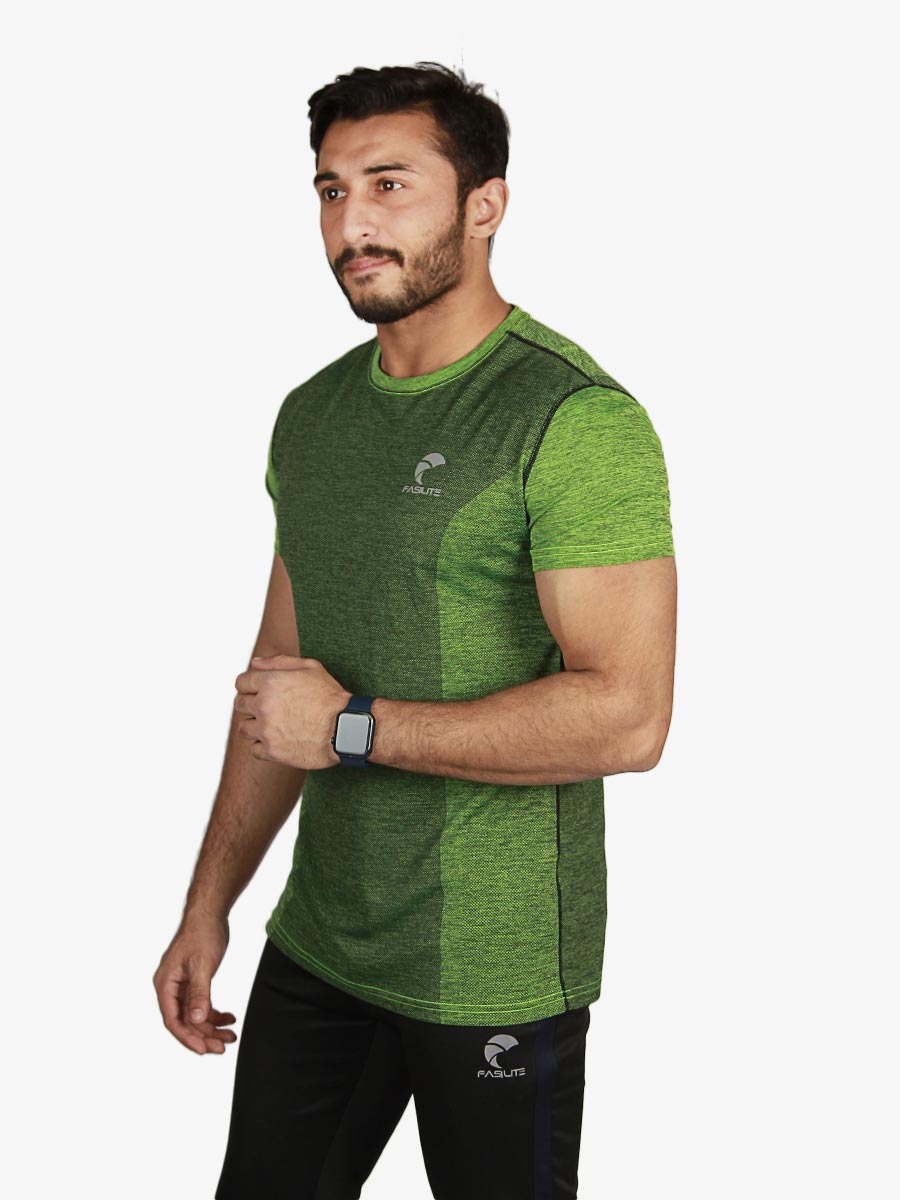 Hybron - T-Shirt - 3019 - Green / Black