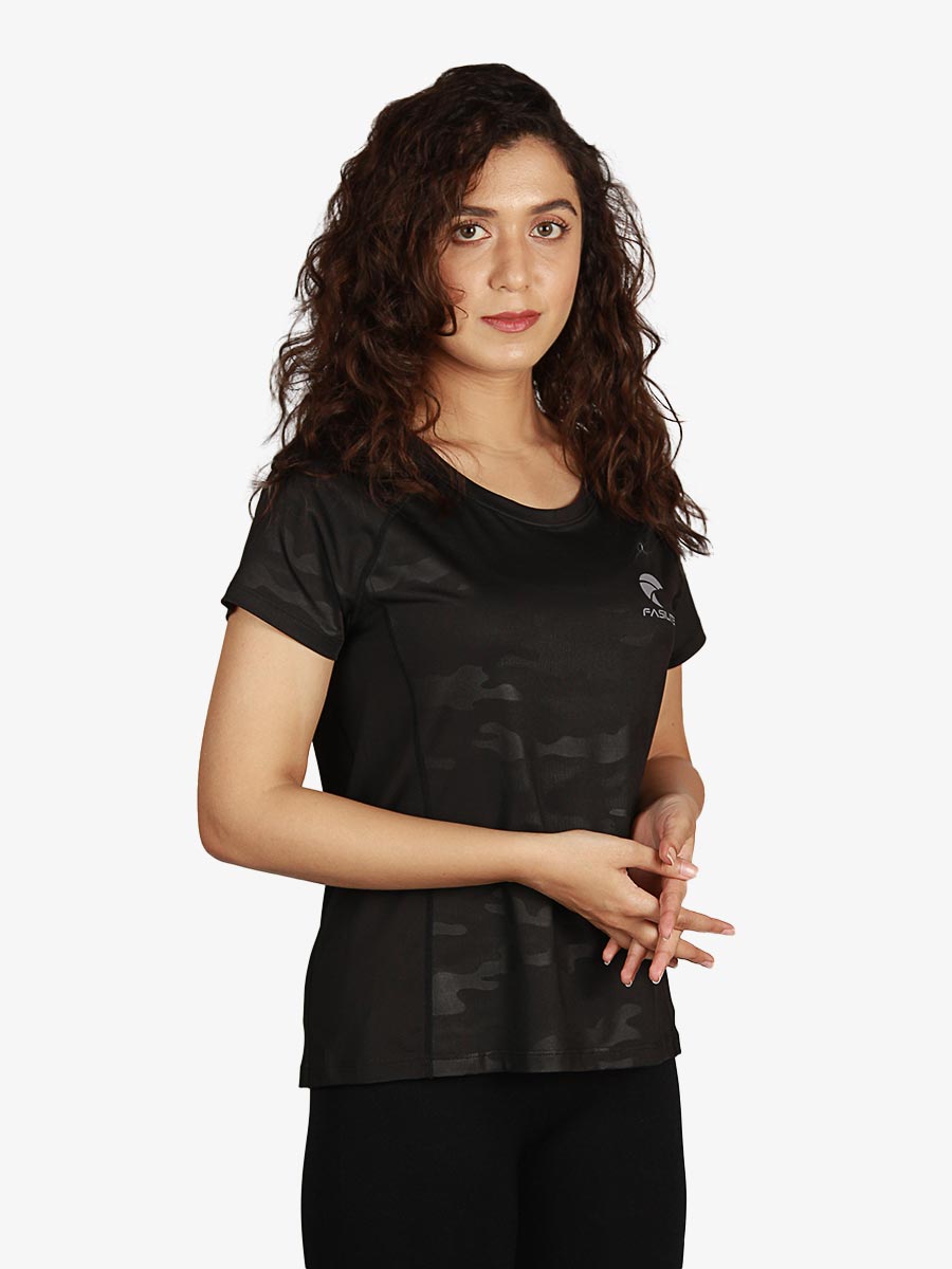 Camo Drill - T-Shirt - 20001 - Black