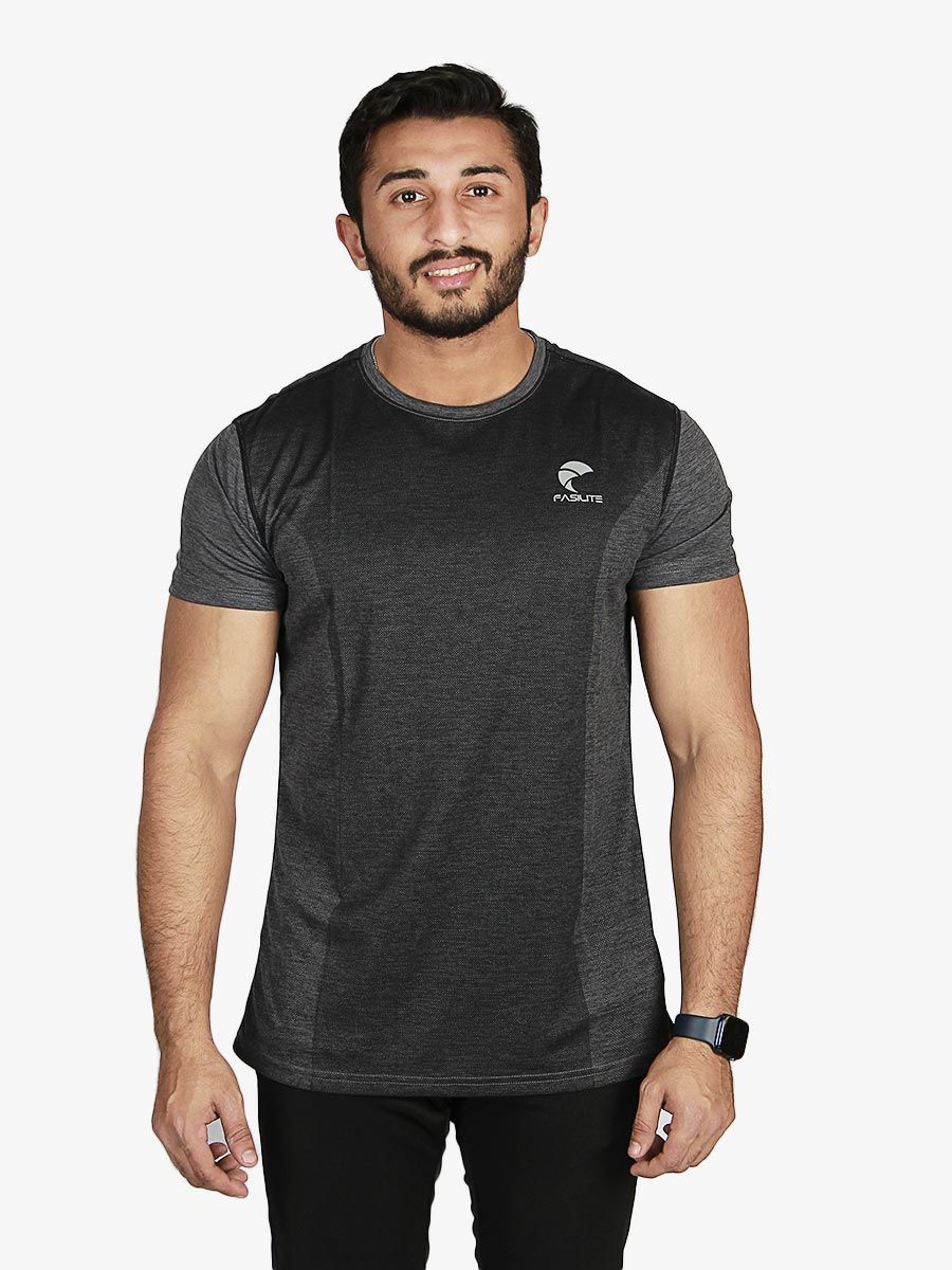 Hybron - T-Shirt - 3019 - Black / Grey