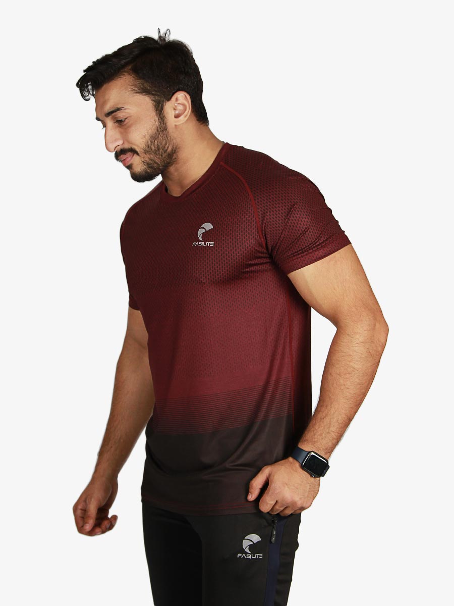 Roadster - T-Shirt - 1817 - Maroon / Chocolate Brown