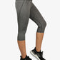 Power - Compression Three Quarter Tights - 1600 - Grey