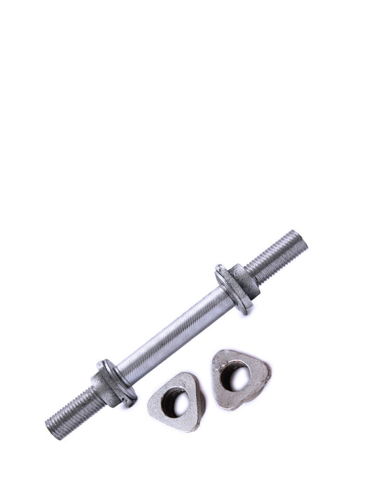 Chrome Triangle Nut Dumbbell Rod - 1 Piece