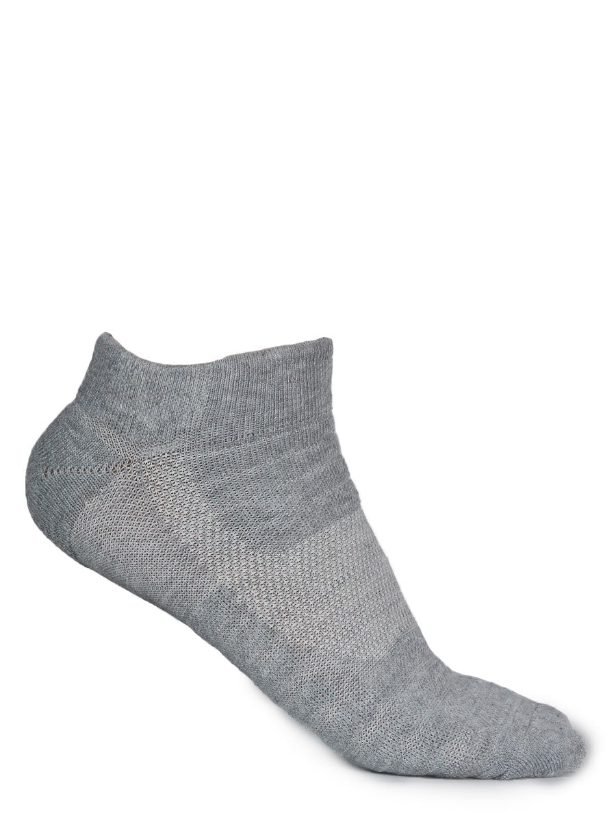 Zone Cushion Short Socks - JCB- 3001- Grey