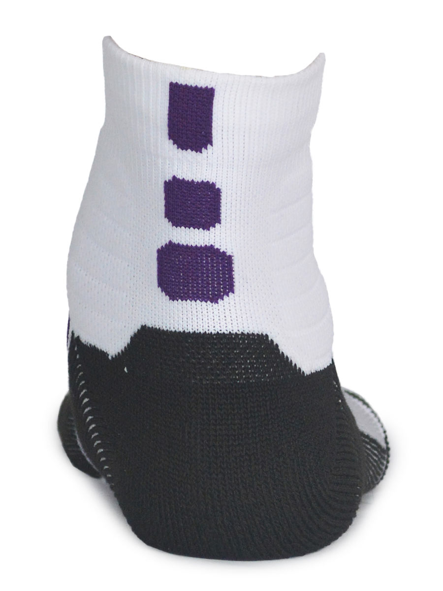 Socks - JCB - 3304 - White / Purple / Black