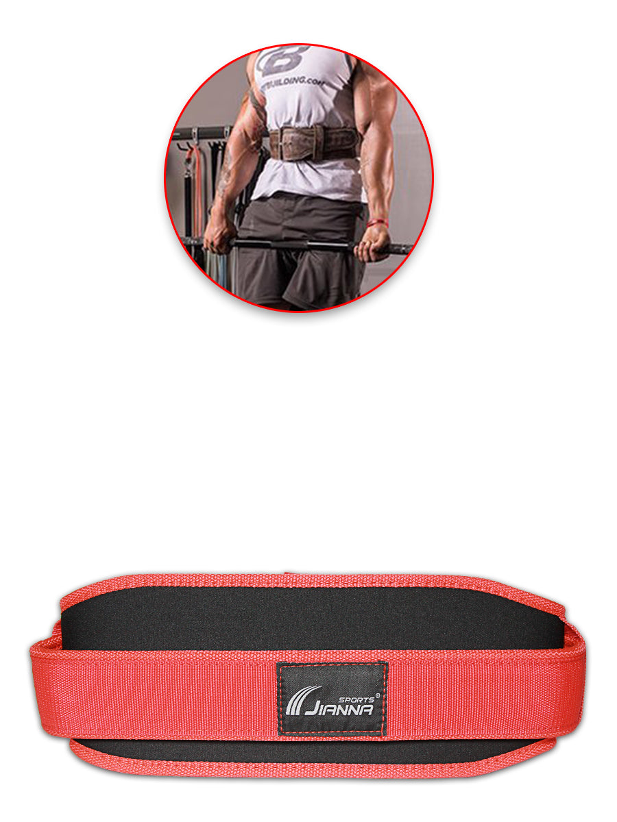 Gym Weight Lifting Belt - Red