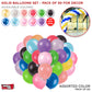 Solid Latex Balloons 50 Pcs