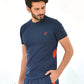 Performance 2.0 - T-Shirt - Navy Blue / Red