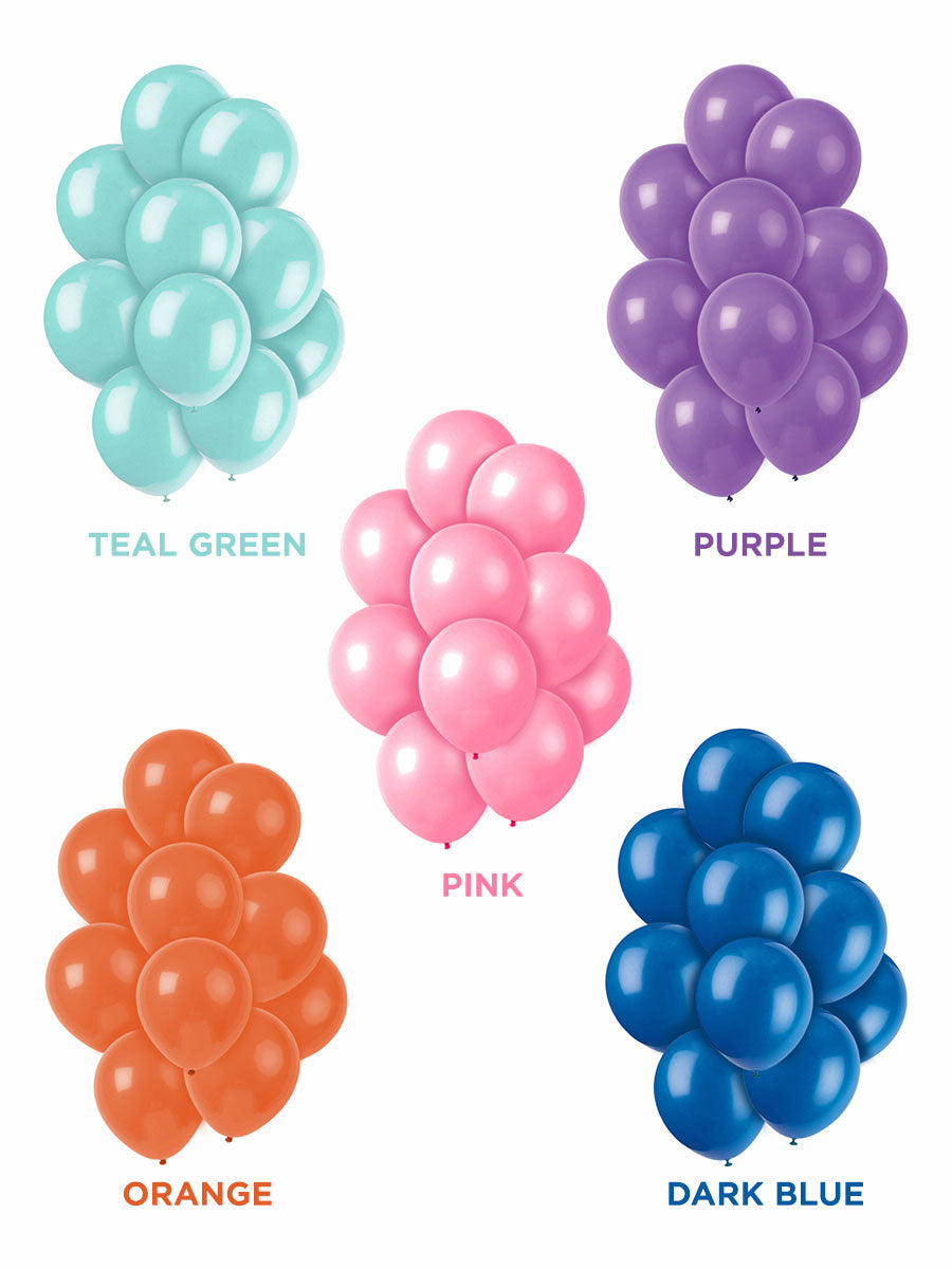 Solid Latex Balloons 10 Pcs