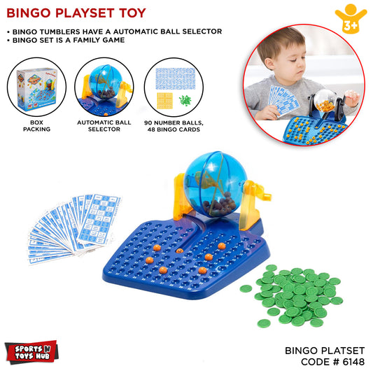 Classic Bingo Lotto Game Rotary Cage Family Party Kids Educational Toy Parent Child Interactive Fun Number & Cards Board Games Toy, Early Age Mind Development Play Set, Best Toys Gift For Children Boys & Girls