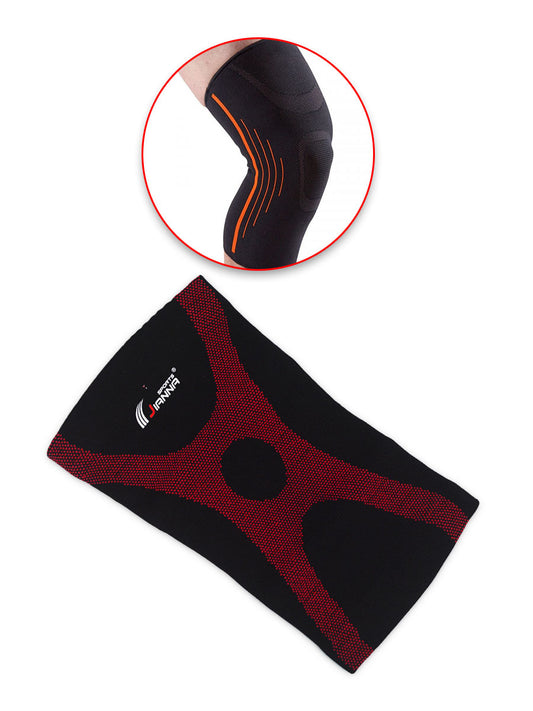 Compression Knee Support - Soft 300 - Black / Red